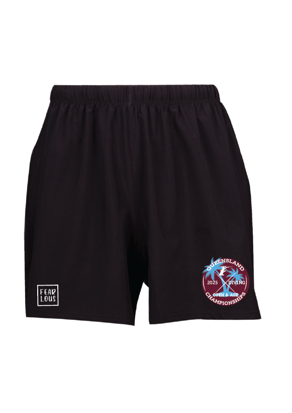 2025 Queensland Open & Age Diving Championships shorts unisex/kids