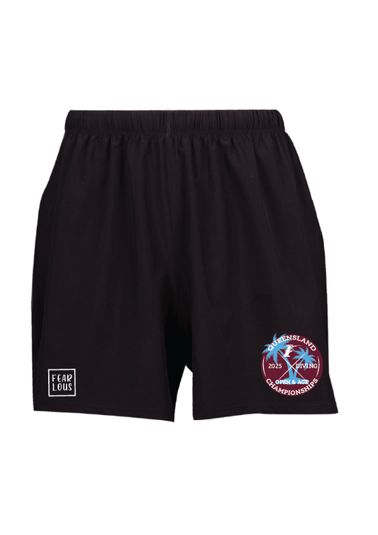 2025 Queensland Open & Age Diving Championships shorts unisex/kids