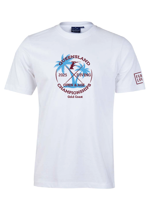 2025 Queensland Open & Age Championship Tee - WHITE