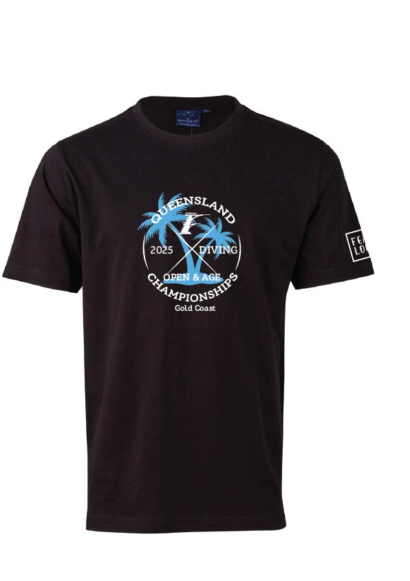 2025 Queensland Open & Age Championship Tee - Black