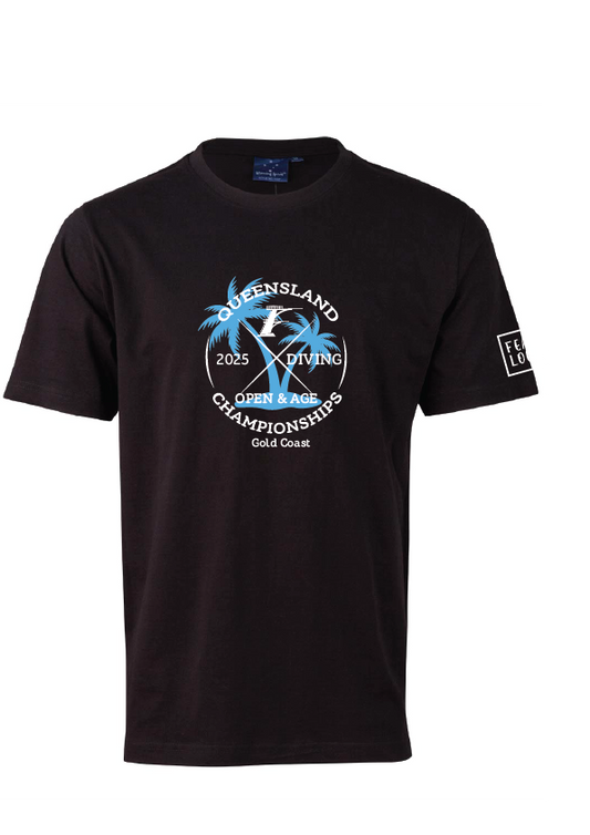 2025 Queensland Open & Age Championship Tee - Black