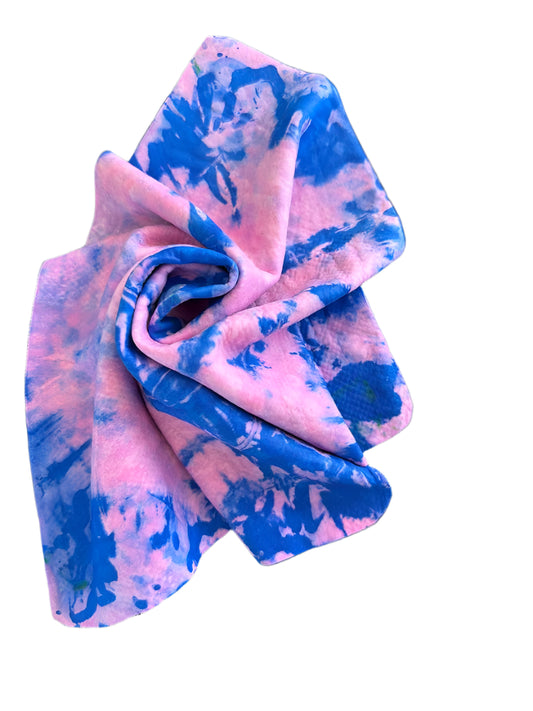 Chamois - TIE DYE- PINK/BLUE