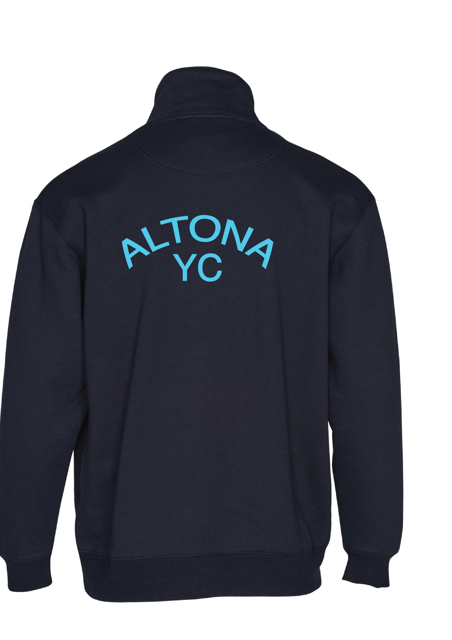ALTONA YACHT CLUB 1/4 ZIP SWEAT TOP  - NAVY