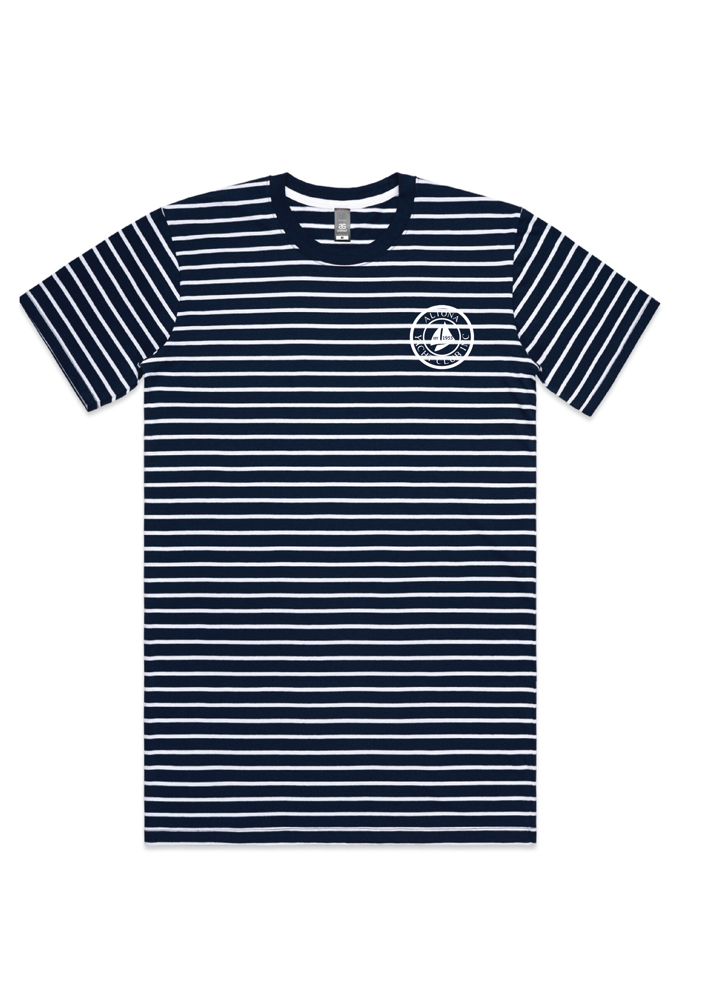 ALTONA YACHT CLUB STRIPE TEE - MENS NAVY/WHITE