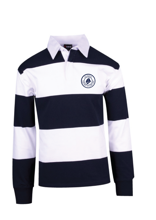 ALTONA YACHT CLUB RUGBY POLO - NAVY/WHITE