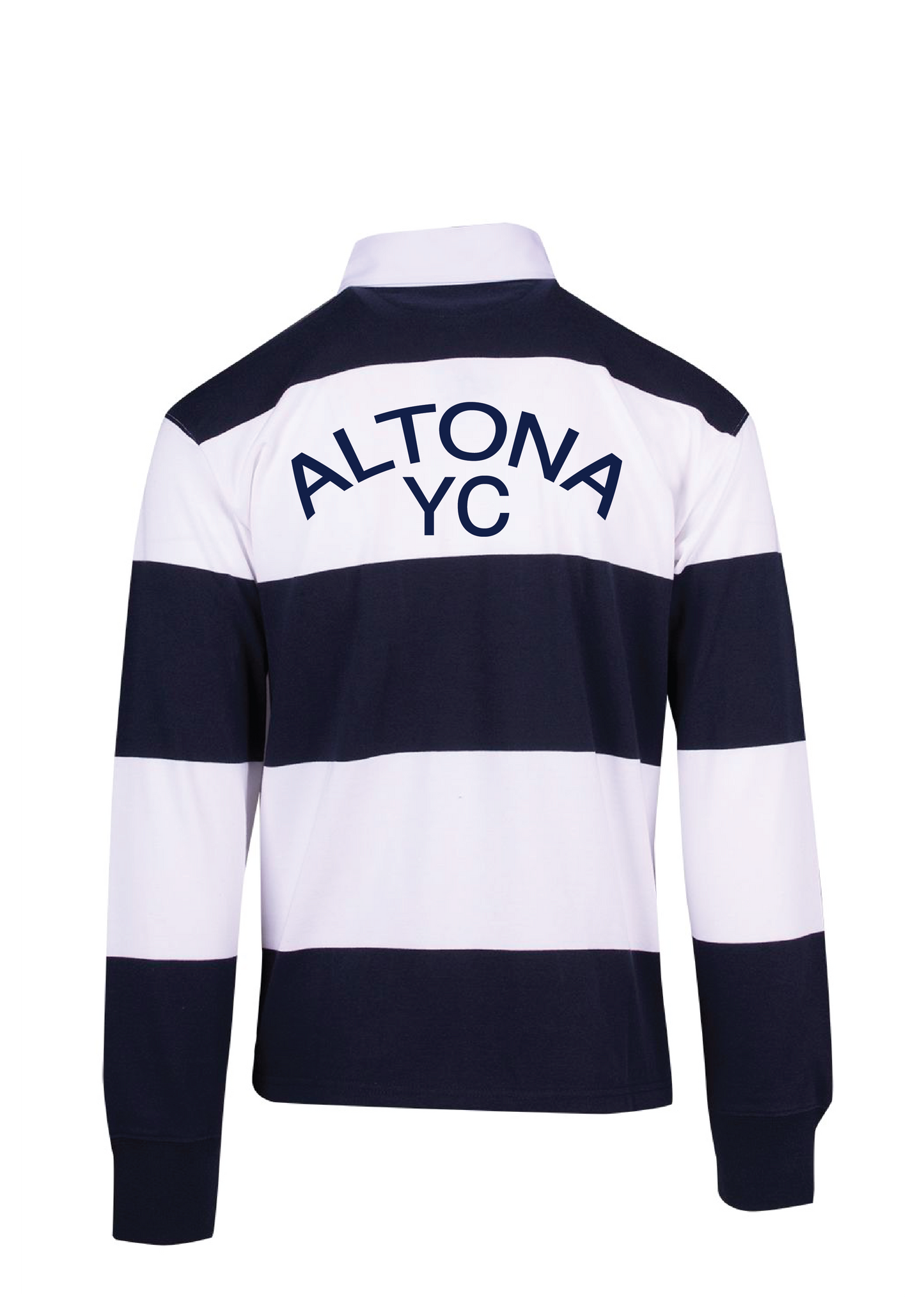 ALTONA YACHT CLUB RUGBY POLO - NAVY/WHITE