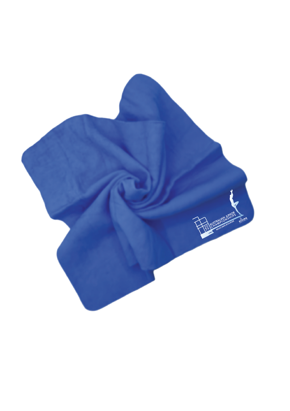2026 AUSTRALIAN JUNIOR DIVING CHAMPIONSHIPS CHAMOIS - OPTIONAL CUSTOM NAME - BLUE