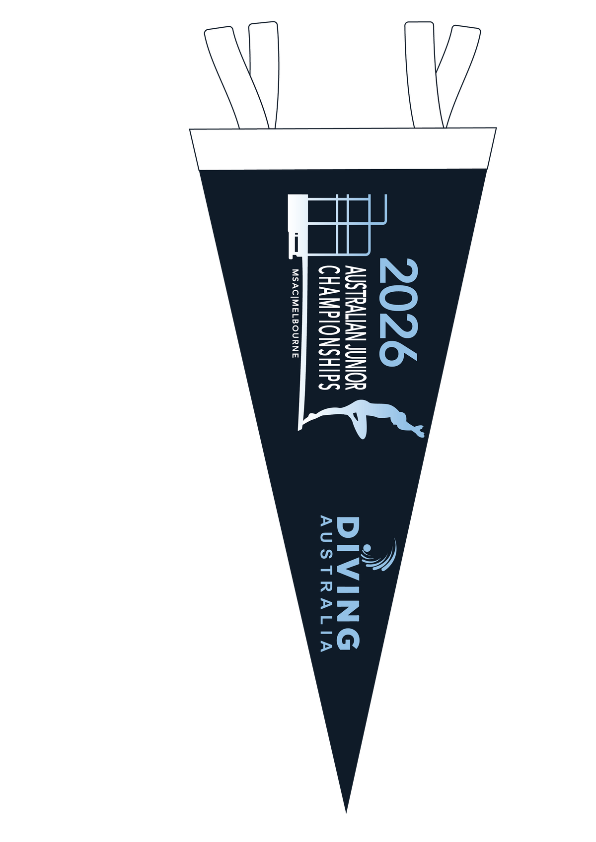 2026 AUSTRALIAN JUNIOR DIVING CHAMPIONSHIP FELT PENNANT