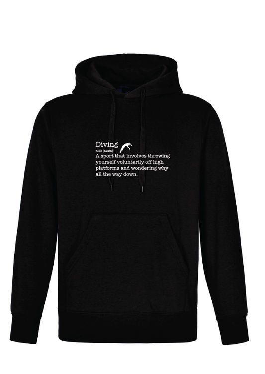 Diving ( noun) hoodie black