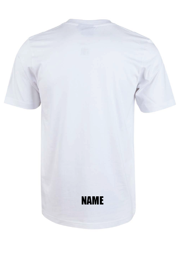 Diving ) Noun) short sleeve cotton tee - white