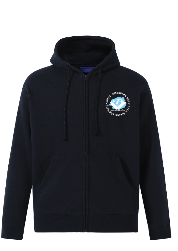 2025 Victorian Open & Age Championship Zip Thru Hoodie - Navy