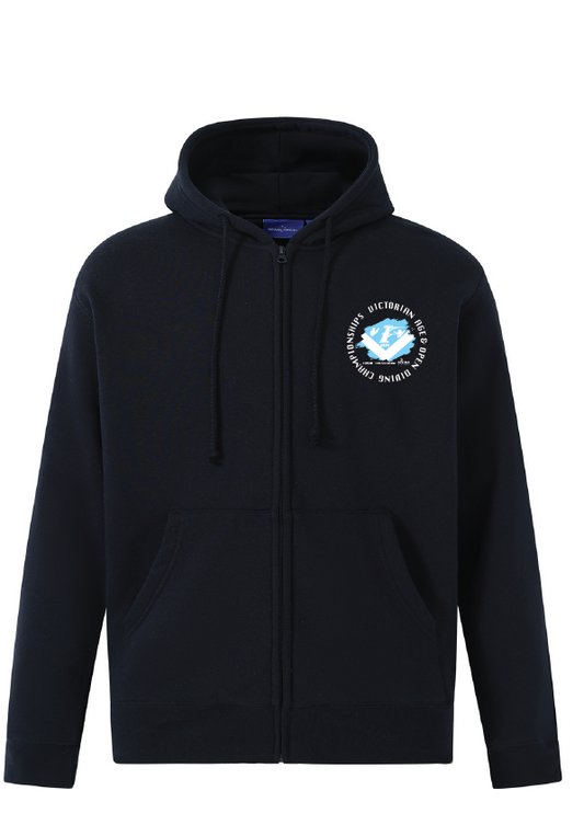 2025 Victorian Open & Age Championship Zip Thru Hoodie - Navy