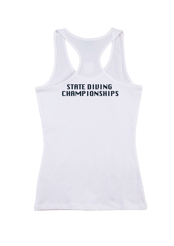 2025 Victorian Open & Age Championship T-back tank Womens/Teens - White
