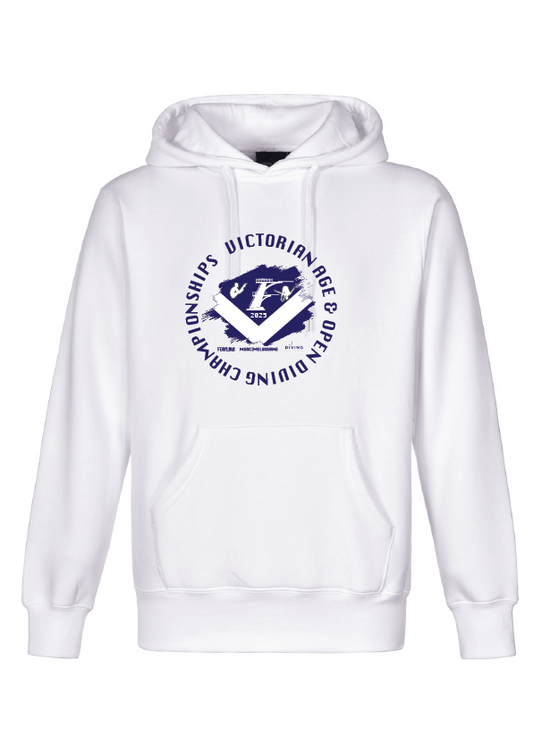 2025 Victorian Open and Age Championship Hoodie - White