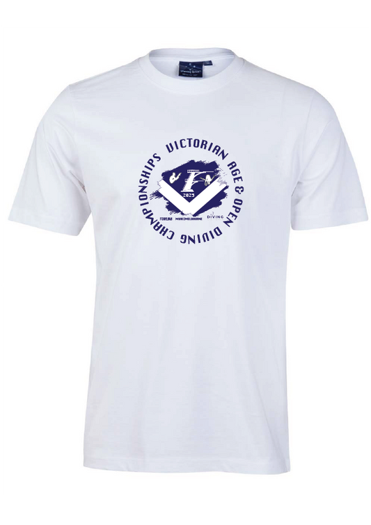 2025 Victorian Open & Age Championship Tee - White