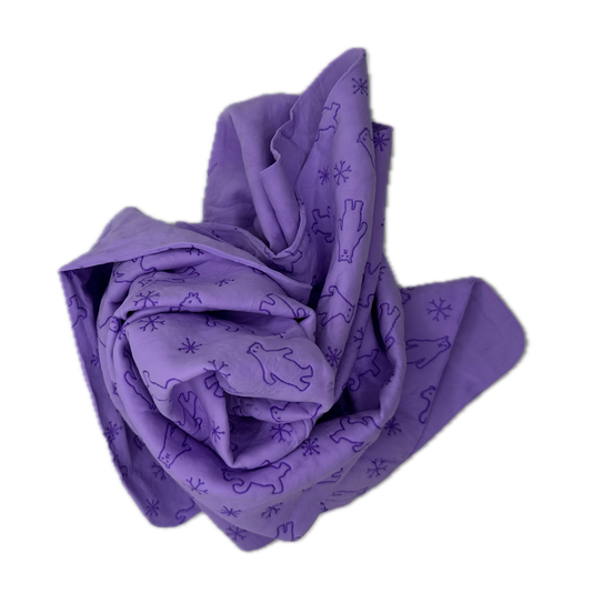 CHAMOIS LARGE 66cm x 43cm - MAUVE