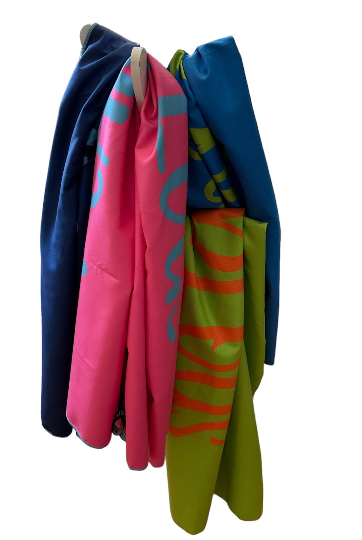 FEARLOUS Micro Fibre Towel - Red/Azure Blue