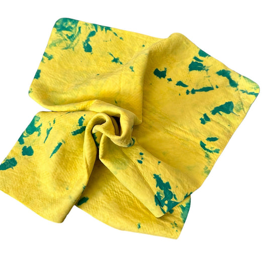 Chamois - TIE DYE- YELLOW/JADE GREEN