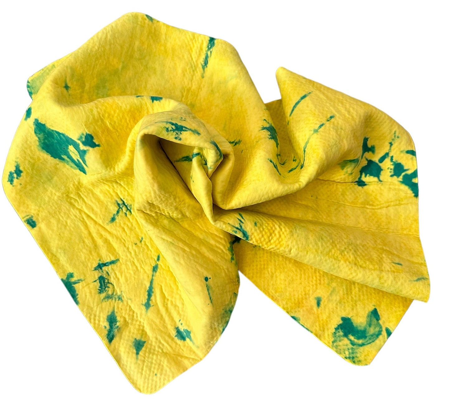 Chamois - TIE DYE- YELLOW/JADE GREEN