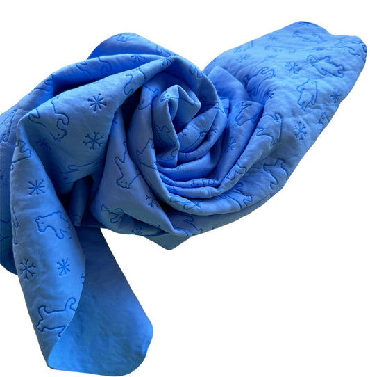 CHAMOIS LARGE 66cm x 43cm - OCEAN BLUE
