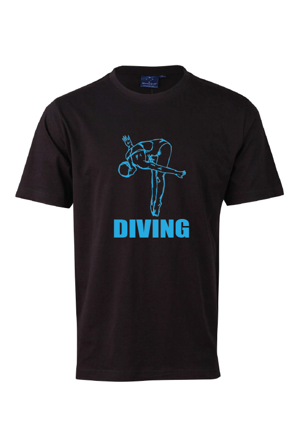 Diving short sleeve cotton tee - Point your toes