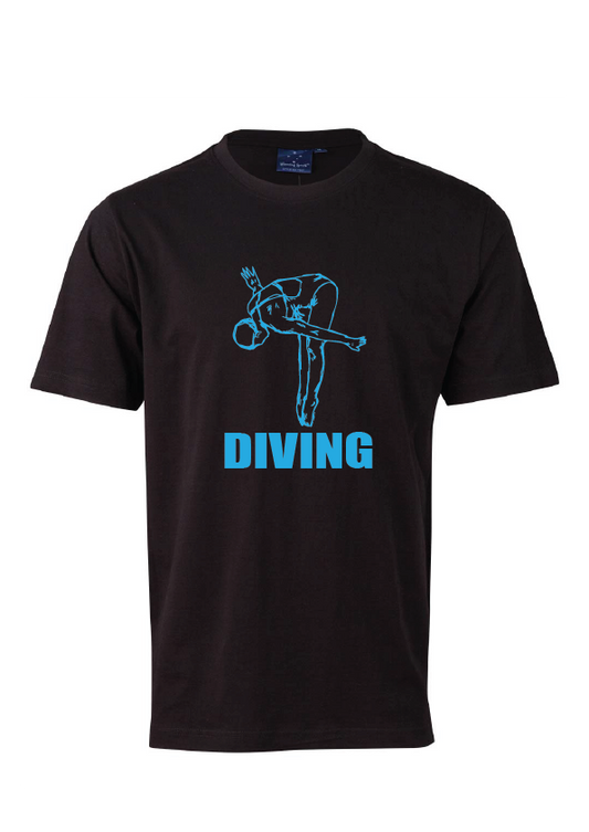 Diving short sleeve cotton tee - Point your toes