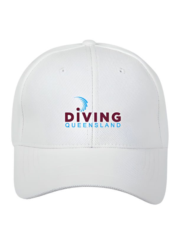 Diving Queensland Peak Cap - White