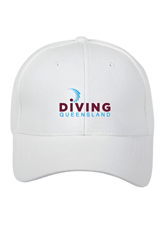 Diving Queensland Peak Cap - White