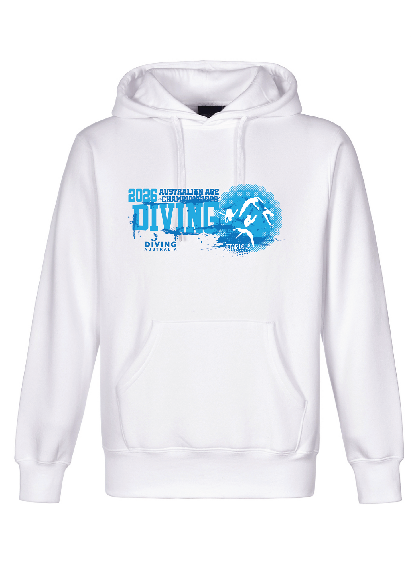 2026 AUSTRALIAN AGE DIVING CHAMPIONSHIP HOODIE - WHITE