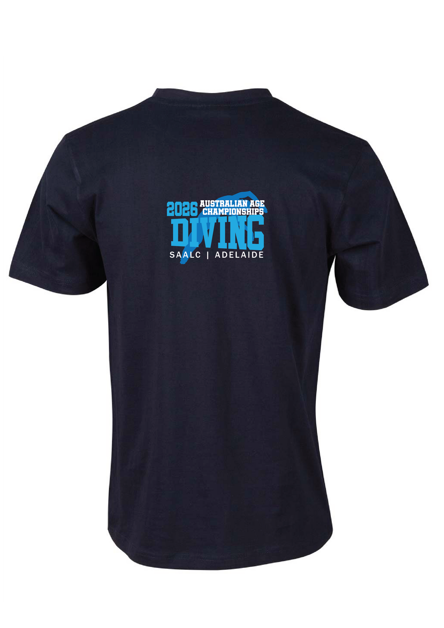 2026 AUSTRALIAN AGE DIVING CHAMPIONSHIPS SHORT SLEEVE TEE - NAVY