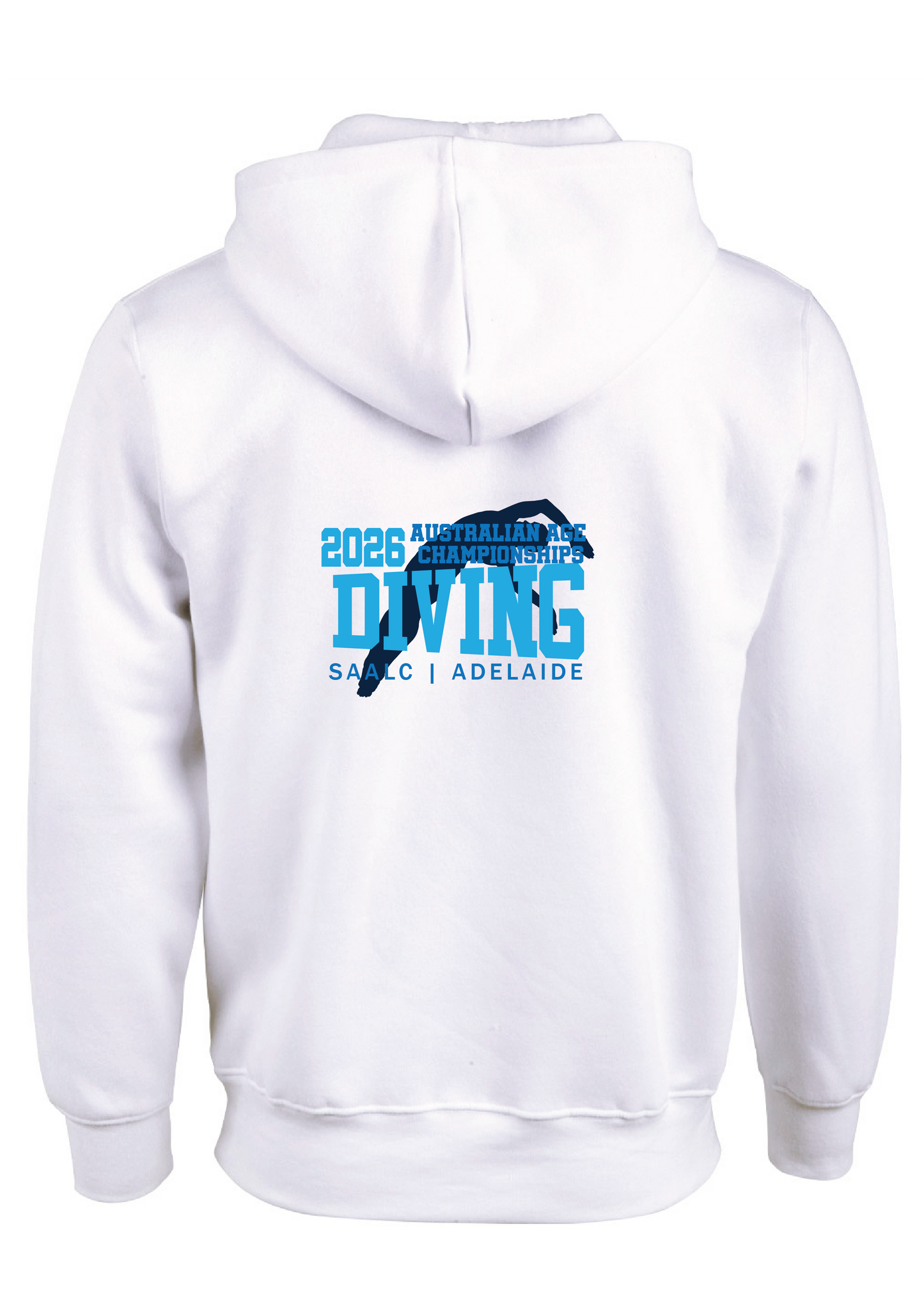 2026 AUSTRALIAN AGE DIVING CHAMPIONSHIP HOODIE - WHITE