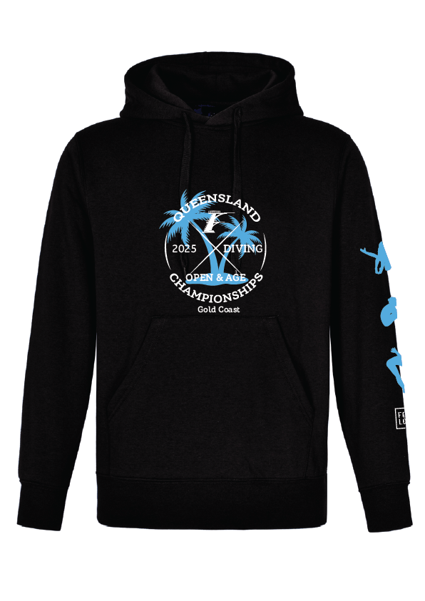 2025 Queensland Open and Age Championship Hoodie -Black