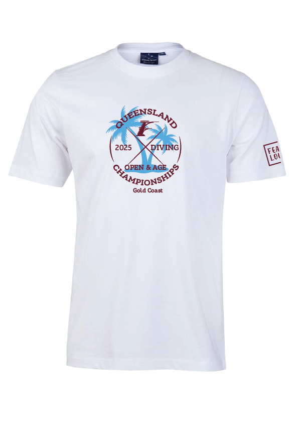 2025 Queensland Open & Age Championship Tee - WHITE