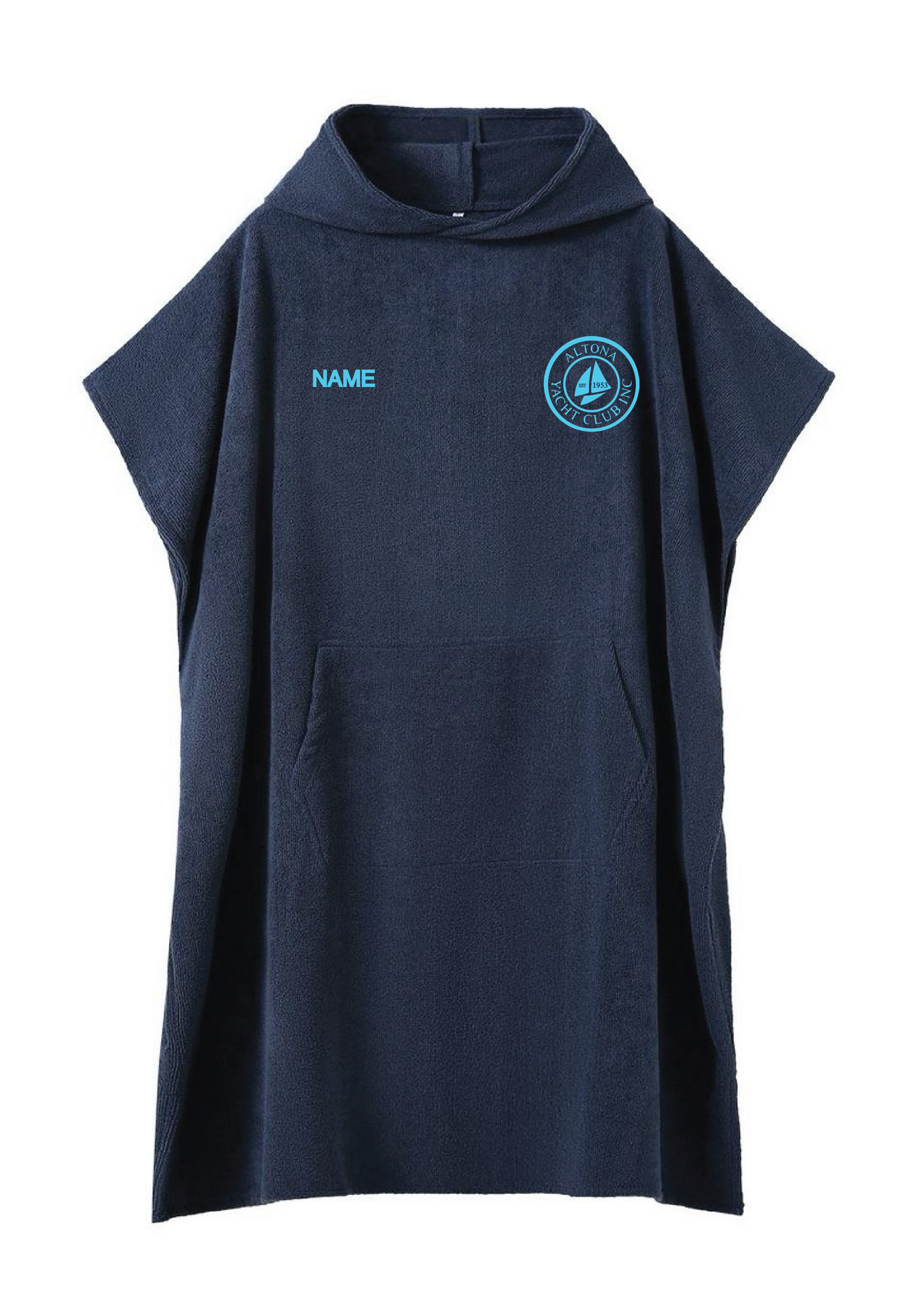 ALTONA YACHT CLUB HOODED TOWEL - NAVY