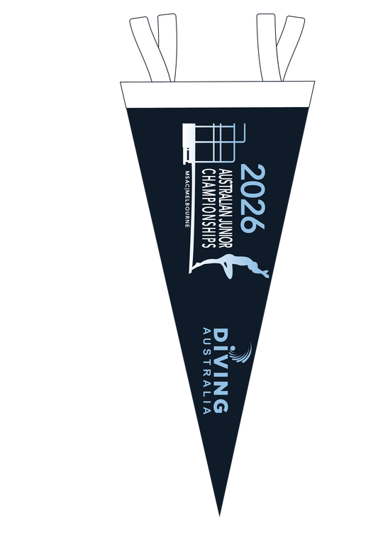 2026 AUSTRALIAN JUNIOR DIVING CHAMPIONSHIP FELT PENNANT