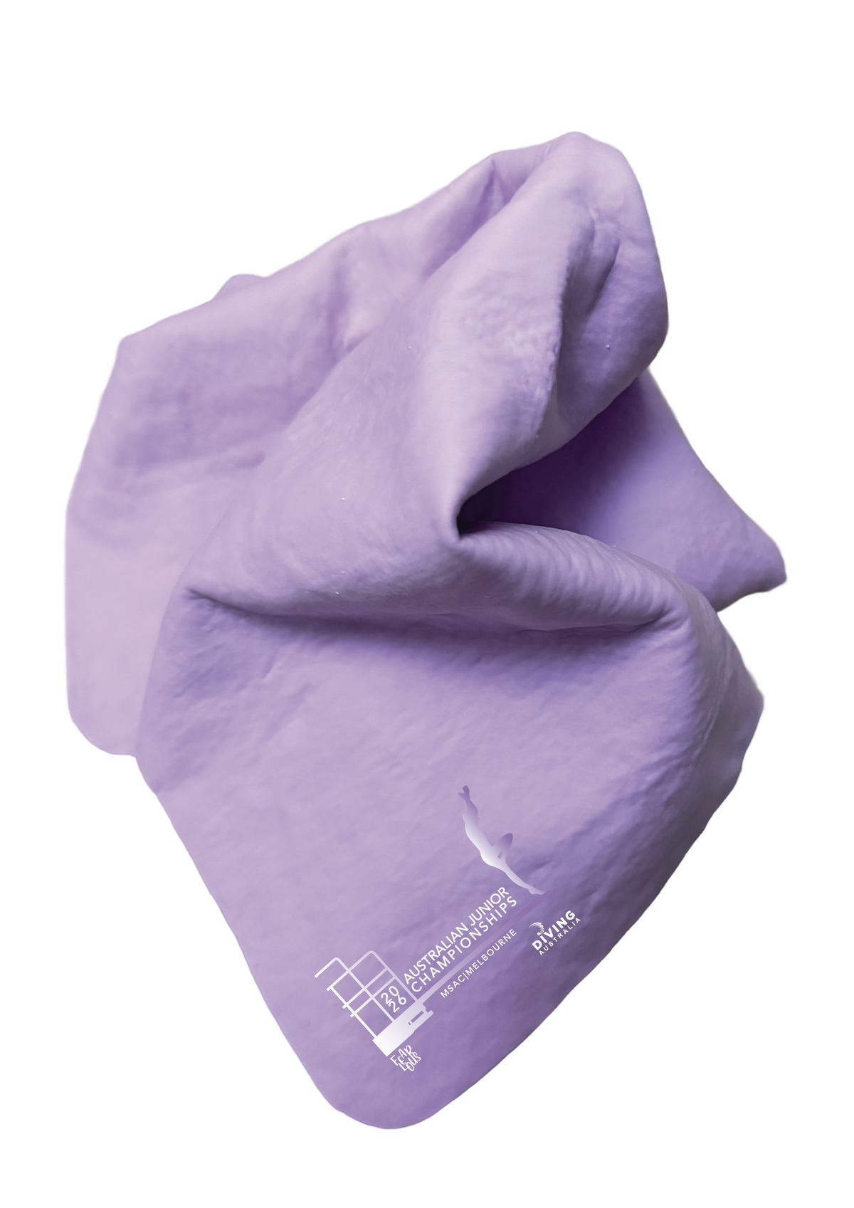 2026 AUSTRALIAN JUNIOR DIVING CHAMPIONSHIPS CHAMOIS - OPTIONAL CUSTOM NAME - MAUVE